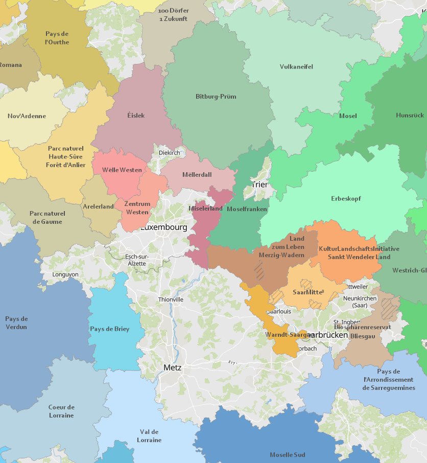 Régions LEADER 2023-2027 sur l'application cartographique - Nouvelle fenêtre