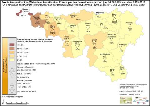 karte wallonie Zwischen der Wallonie und Frankreich   2013   Thematische Karten 